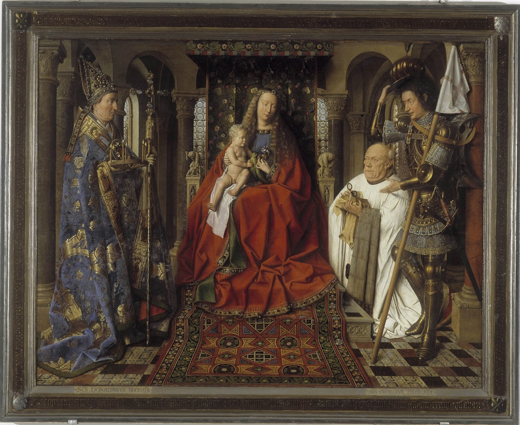 Jan Van Eyck,Madonna with Joris van der Paele ©Groeningemuseum Bruges